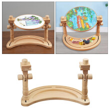 Stitch Stand Rack Wooden Adjustable Rotating Embroidery for Beginner Needlework Lap, Embroidery Hoop for craft Thread Sewing