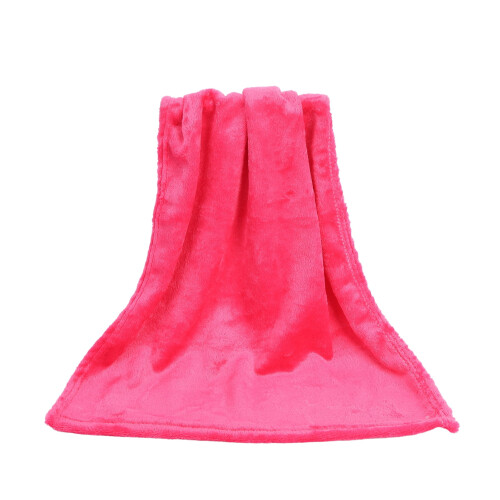 Coral Fleece Blanket Solid Color 70x100 cm