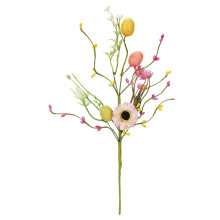 Easter Egg Flower Picks 15-Inch Bendable Stem with Greenery