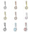 Women's 925 Silver Belly Bars Navel Rings #7 2