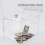 1Pack Rectangular Suggestion Box for Office Use in Transparent 8.1x6.3x4.7in 8