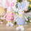 Bunny Doll Ornament Felt Hanging 1 piece 1