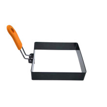 Stainless Steel Omelet Ring, Non-Stick Cooking Mold, Foldable Handle Heat-Resistant Breakfast Maker, Easy Clean Durable Kitchen Baking Tool