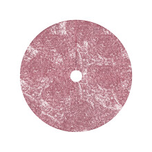 Pink Sequin Christmas Tree Skirt With Fabric Backing, Glitter Holiday Tree Cover, Festive Party Decoration For Home, 60Cm Diameter, 96G / 0.21Lb