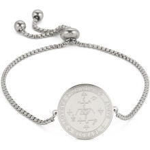 Seal of 7th Archangel Michael Bracelet for Women Seal of The Seven Archangels Talisman Saint Michael Stainless Steel Amulet Pagan Jewelry