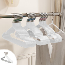 Non-Slip Heavy-Duty Clothes Hangers – 10-Pack Multifunctional Drying Racks, Metal, Space-Saving Closet Organization