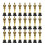 Plastic Gold Star Award Trophy 24 Pack 2