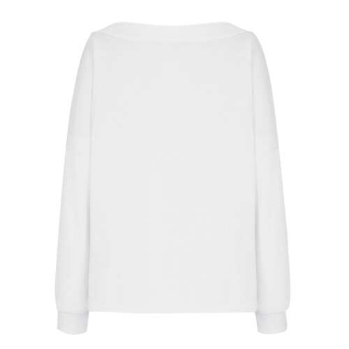 Dame Off Shoulder Sweatshirt Langærmet Casual Pullovere Toppe Basic Trendy Y2K Efterårstøj 2