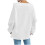 Dame Off Shoulder Sweatshirt Langærmet Casual Pullovere Toppe Basic Trendy Y2K Efterårstøj 5