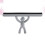 Plastic Window Squeegee Tiny Human Scraper Cleaning Tools Grey 6
