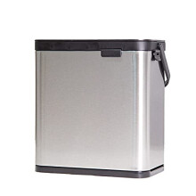 Wall-Mounted Trash Can with Lid Stainless Steel 8x8x5 Inch