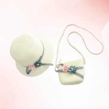 1 Set of Kids Beach Kit Adorable Crossbody Bag for Little Girls (White)
