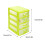 Mini Plastic Drawers Organizer, Small Storage Drawers Organizer Container Case with 4 Clear Desktop Drawer Units 3