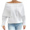 Dame Off Shoulder Sweatshirt Langærmet Casual Pullovere Toppe Basic Trendy Y2K Efterårstøj 1