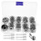 Professional Sewing Bobbins Sewing Machine 31-Pcs Steel Silver Stable Stitching 5