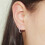 Asymmetric Cross Hoop Earrings 1 Pair 6