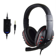 High-Quality Wired Gaming Headset with Microphone - Perfect for Ps4, Pc Red