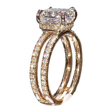 Clearance Silver Birthstone Rings For Women Non Tarnish Trendy Stackable Gold Rings Dainty Stackable Engagement Wedding Promise Rings(Gold,6)