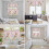 Easter Rabbit Kitchen Curtains Set Pink Plaid 3-Piece 7