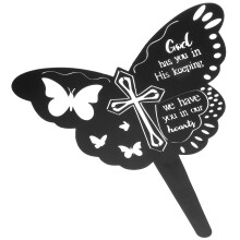 Butterfly Wind Chimes Garden Stakes Cemetery Memorials Decoration