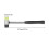 Mini maillet en caoutchouc double-face 2,5 cm/27,3 cm 260 g 6