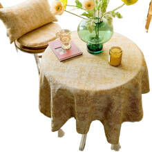 Solid Color Tassel Tablecloth - Cotton Linen Table Cover for Kitchen Dining Room Restaurant Party Decoration