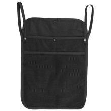 Stroller Hanging Bag Divided Large Capacity Visible Mesh with Mounting Strap Lightweight Storage Bag for Baby Stroller