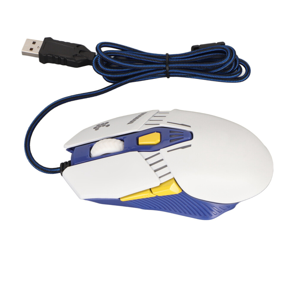 Rgb Gaming Mouse 7200 Dpi 4 Backlight Modes Wired White 8781387576778