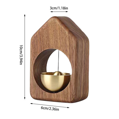 Door Opening Chime Natural Walnut Design 1 Piece 1