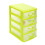 Mini Plastic Drawers Organizer, Small Storage Drawers Organizer Container Case with 4 Clear Desktop Drawer Units 1