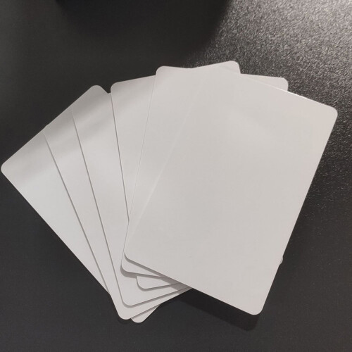 White PVC Rectangle Blank Name Tags 50 pcs 3.38 x 2.12 x