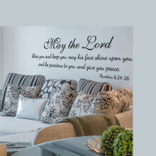 Benediction Verse Wall Decal Vinyl Sticker