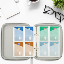 Card Binder Holder Large Capacity Card Case Holder with Zipper and 80 Pocket Portable Collection Binder for Home Traveling