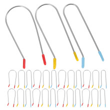 Stainless Steel Hair Curlers, U Shape Clips, Assorted Colors, Fast Heating, 48Pcs