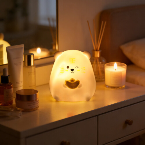 AuroraX Kawaii Mini Animal Bedside Lamp LED 1-pack