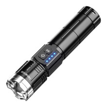 LED Flashlight Zoomable Light SuperBright Torch USB Rechargeable F0W1ZZA7