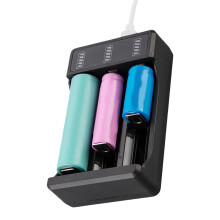 USB-C-Ladegerät für 18650- und 21700-Akkus, kompatibel mit Ni-Akkus