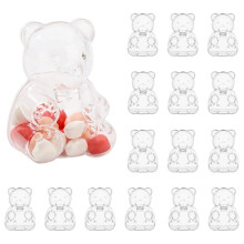 Gummy Bear Container Clear Plastic 12 pcs 7 cm 60.24 oz