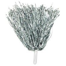 Metallic Foil Cheer Poms with Plastic Handles 2-Pack