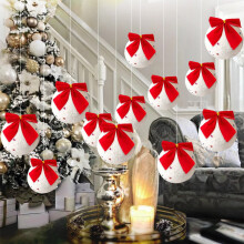 Karácsonyi gömbdíszek törésálló 2,4 hüvelykes 12 darabos csomag