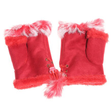 Women's Winter Fingerless Gloves Soft Warm Lined