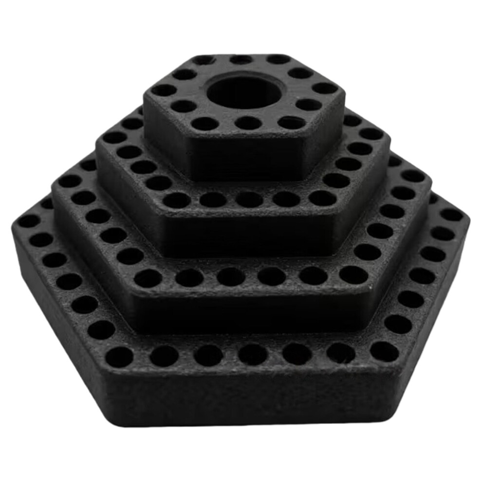 Hexagonal Stackable Tool Bit Holder Â Multi Layer Drill Bit Organizer With Holes, Portable Screwdriver Storage Box For Workshop Garage Use Blue 9358459405268