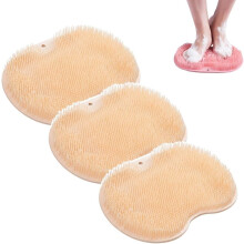 Tapis de douche en silicone pour les pieds avec ventouses antidérapantes