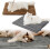 Panier chauffant auto-chauffant pour chat Asolla, marron, taille moyenne 1