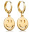 Σκουλαρίκια μενταγιόν Smiley Face με αστέρι και κεραυνό 3