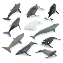 Walvisbeeldjes, beluga- en bultrugwalvismodellen, oceaandieren