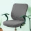 Housse de chaise de bureau extensible et élastique, 2 pièces, en maille extensible, universelle. 4