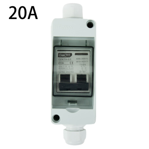 Pv-afbryder DC/Ac 30A IP65 Afbryder til solpaneler, 20A 1