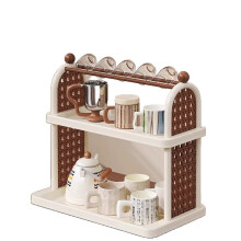 Cup Drying Rack, Countertop Mug Holder, Multi-Functional Kitchen Storage Organizer Shelf for Glasses, Tumbler, Teacups, Spice Rack