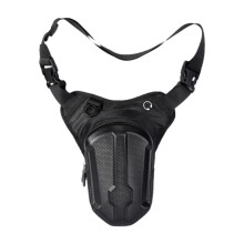 Motorcycle Leg Bag Adjustable Leg Strap Thigh Bag for Fitness Outside Riding Black